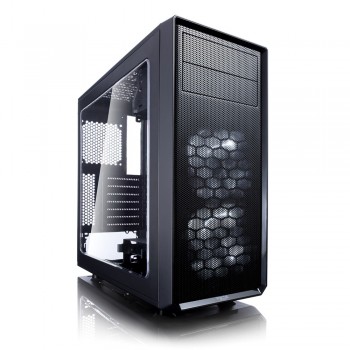 Gabinete Fractal Design Focus G con Ventana LED Blanco, Midi-Tower, ATX/ITX/Micro-ATX, USB 3.0/2.0, sin Fuente, Negro - Envío Gr