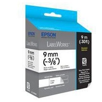 Cinta Epson LC-3WBN9 Negro sobre Blanco, 9mm x 9m - Envío Gratis