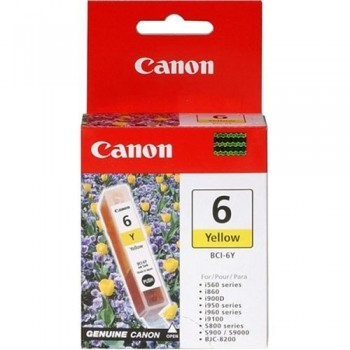 Tanque de Tinta Canon BCI-6Y Amarillo - Envío Gratis