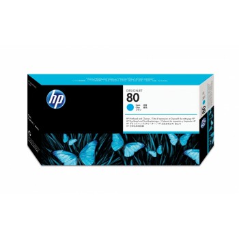 Cabezal HP 80 Cyan y Limpiador de Cabezal - Envío Gratis