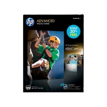 HP Papel Fotográfico Brillante Avanzado, 8.5'' x 11'', 50 Hojas - Envío Gratis