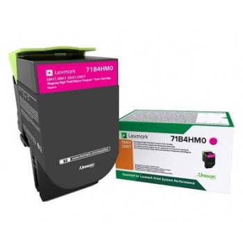 Tóner Lexmark 71B4HM0 Extra Alto Rendimiento Magenta, 3500 Páginas - Envío Gratis