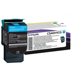 Tóner Lexmark C540H1CG Cyan, 2000 Páginas - Envío Gratis