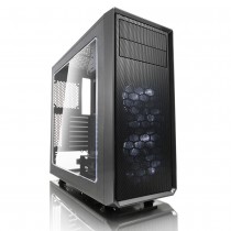 Gabinete Fractal Design Focus G con Ventana LED Blanco, Midi-Tower, ATX/ITX/Micro-ATX, sin Fuente, Negro/Gris - Envío Gratis