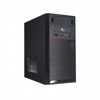 Gabinete Xtech XTQ-100, Micro-Tower, Micro-ATX, USB 2.0, con Fuente de 600W, Negro/Rojo - Envío Gratis