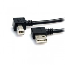 StarTech.com Cable USB para Impresora Acodado en Ángulo, USB A Macho - USB B Macho, 90cm, Negro - Envío Gratis