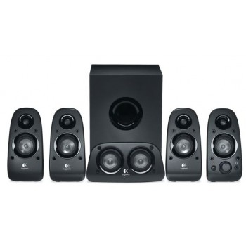 Logitech Bocinas con Subwoofer Z506, 5.1, 75W RMS, 150W PMPO, Negro - Envío Gratis