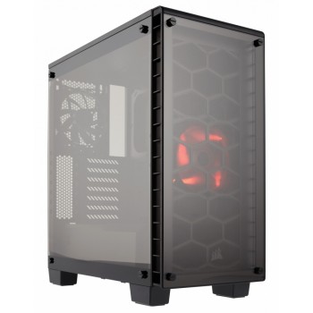 Gabinete Corsair Crystal Series 460X con Ventana, Midi-Tower, ATX/Micro-ATX/Mini-ITX, USB 3.0, sin Fuente, Negro - Envío Gratis