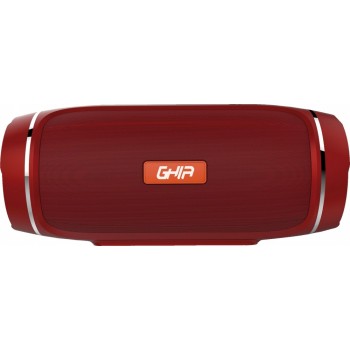 Ghia Bocina Portátil BX300, Bluetooth, Inalámbrico, 40W RMS, USB, Rojo - Resistente al Agua - Envío Gratis