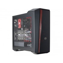 Gabinete Cooler Master MasterBox 5t con Ventana, Midi-Tower, ATX/Micro-ATX/Mini-ATX, USB 3.0, sin Fuente, Negro/Rojo - Envío Gra