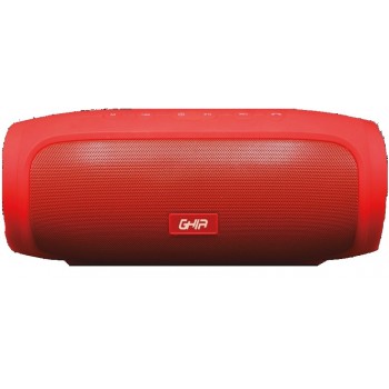 Ghia Bocina Portátil BX400, Bluetooth, Inalámbrico, 8W RMS, USB, Rojo - Envío Gratis