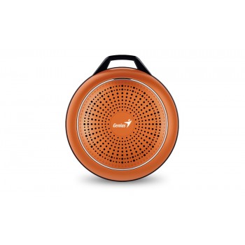 Genius Bocina Portátil SP-906BT Plus R2, Bluetooth, Inalámbrico, 3W RMS, USB, Naranja Metálico - Envío Gratis