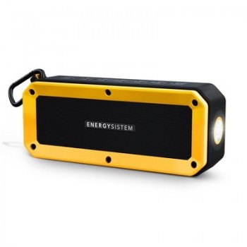 Energy Sistem Bocina Portátil Outdoor Box Bike, Bluetooth, Inalámbrico, 2.0, 10W RMS, USB, Negro Amarillo - Resistente al Agua -