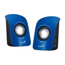 Genius Bocinas Estéreo USB SP-U115, Alámbrico, 2.0, 1.5W RMS, Azul - Envío Gratis