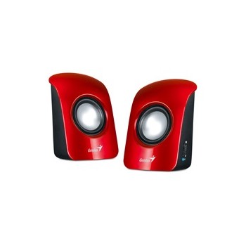 Genius Bocinas para Computadora Estéreo USB SP-U115, Alámbrico, 2.0, 1.5W RMS, Rojo - Envío Gratis