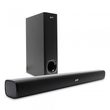 Ghia Barra de Sonido con Subwoofer SPK-1536, Bluetooth, Inalámbrico, 2.1, 60W RMS, USB, Negro - Envío Gratis