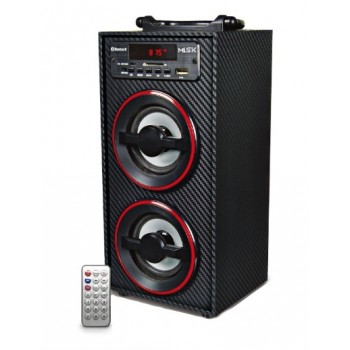 Misik Bocina Portátil MS212, Bluetooth, Inalámbrico, USB, Negro - Envío Gratis