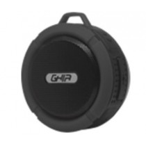 Ghia Bocina Storm, Bluetooth, Alámbrico/Inalámbrico, 3W RMS, Negro - Resistente al Agua - Envío Gratis