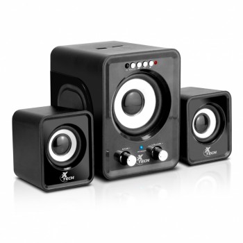 Xtech Bocina con Subwoofer XTS-375BK, Alámbrico, 2.1, 12W RMS, USB, Negro - Envío Gratis