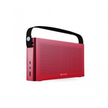 Naceb Bocina Portátil NA-0301, Bluetooth, Inalámbrico, USB 2.0, Rojo - Envío Gratis