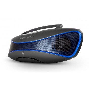 Energy Sistem Bocina Portátil Music Box BZ6, Bluetooth, Inalámbrico, 2.0, 12W RMS, Negro/Azul - Envío Gratis