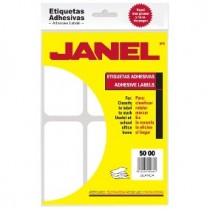 Janel Paquete de 84 Etiquetas Blancas de 50x100mm - Envío Gratis