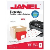 Janel Etiquetas Adhesivas 1085164101, 85x102mm - Envío Gratis