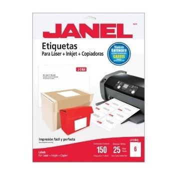 Janel Etiquetas Adhesivas 1085164101, 85x102mm - Envío Gratis