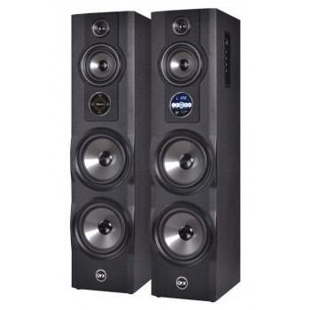 QFX Bocinas Tipo Torre BT-8000, Bluetooth, Inalámbrico, 5600W RMS, Negro - Envío Gratis