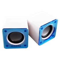 Naceb Bocina Cubo NA-105A, Alámbrico, 2.1, 6W RMS, Blanco/Azul - Envío Gratis