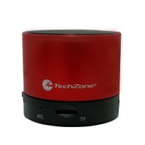 TechZone Bocina Portátil TZ15SPBT, Bluetooth, Inalámbrico, MicroSD, Rojo - Envío Gratis