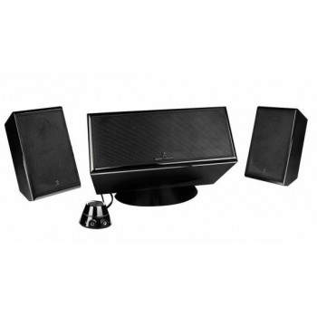 Perfect Choice Bocinas Estéreo con Subwoofer Doble, Alámbrico, 2.1, 30W RMS, Negro - Envío Gratis