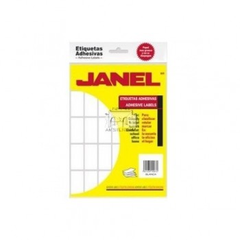 Janel Paquete de 900 Etiquetas Blancas de 13x38mm - Envío Gratis