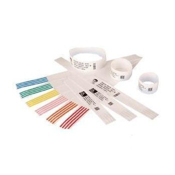 Zebra Z-Band Direct, Brazaletes Térmicos Directos Adhesivos Blancos para HC100, 0.75'' x 11'', 6 x 200 Piezas - Envío Gratis