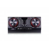 LG CJ45 Mini Componente, Bluetooth, 720W PMPO, USB 2.0, Karaoke, Negro/Rojo - Envío Gratis