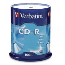 Verbatim Torre de Discos Virgenes para CD, CD-R, 52x, 100 Piezas - Envío Gratis