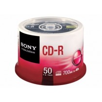 Sony Torre de Discos Virgenes para CD, CD-R, 48x, 50 Discos (50CDQ80SP) - Envío Gratis