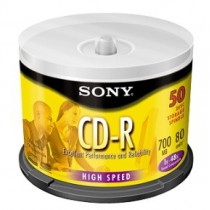 Sony Torre de Discos Virgenes para CD, CD-R, 50 Discos (50CDQ80LS3) - Envío Gratis
