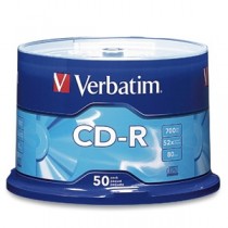 Verbatim Torre de Discos Virgenes para CD, CD-R, 50 Piezas - Envío Gratis