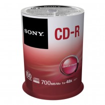 Sony Torre de Discos Virgenes para CD, CD-R, 48x, 100 Discos (100CDQ80SP) - Envío Gratis