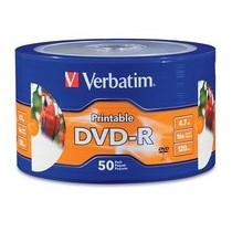 Verbatim Torre de Discos Virgenes para DVD, DVD-R, 16x, 50 Discos - Envío Gratis