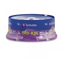 Verbatim Torre de Disco Vírgen para DVD, DVD+R DL, 8x, 8.5 GB, 15 Piezas - Envío Gratis