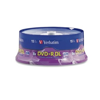 Verbatim Torre de Disco Vírgen para DVD, DVD+R DL, 8x, 8.5 GB, 15 Piezas - Envío Gratis