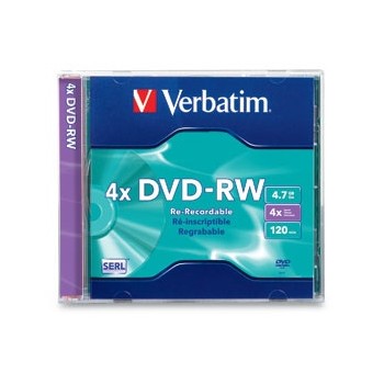 Verbatim Disco Vírgen para DVD, DVD-RW, 4x, 1 Disco (94836) - Envío Gratis