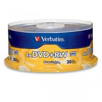 Verbatim Torre de Discos Virgenes para DVD, DVD+RW, 4x, 30 Discos - Envío Gratis