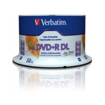 Verbatim Torre de Discos Virgenes para DVD, DVD+R DL, 8x, 8.5GB, 50 Discos - Envío Gratis