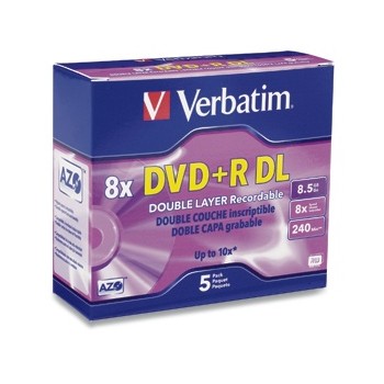 Verbatim Discos Virgenes para DVD, DVD+R DL, 8x, 5 Discos (95311) - Envío Gratis