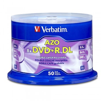 Verbatim Torre de Discos Virgenes para DVD, DVD+R, 8x, 50 Discos (97000) - Envío Gratis