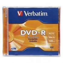 Verbatim Disco Vírgen para DVD, DVD-R, 16x, 1 Disco (95051) - Envío Gratis