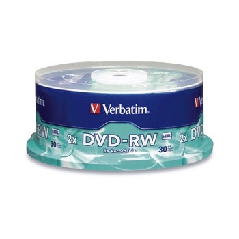 Verbatim Torre de Discos Virgenes para DVD, DVD-RW, 2x, 30 Discos (95179) - Envío Gratis